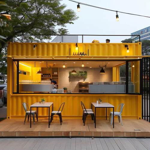 重庆创意集装箱潮流美食集装箱餐饮店住人集装箱办公商业两不误