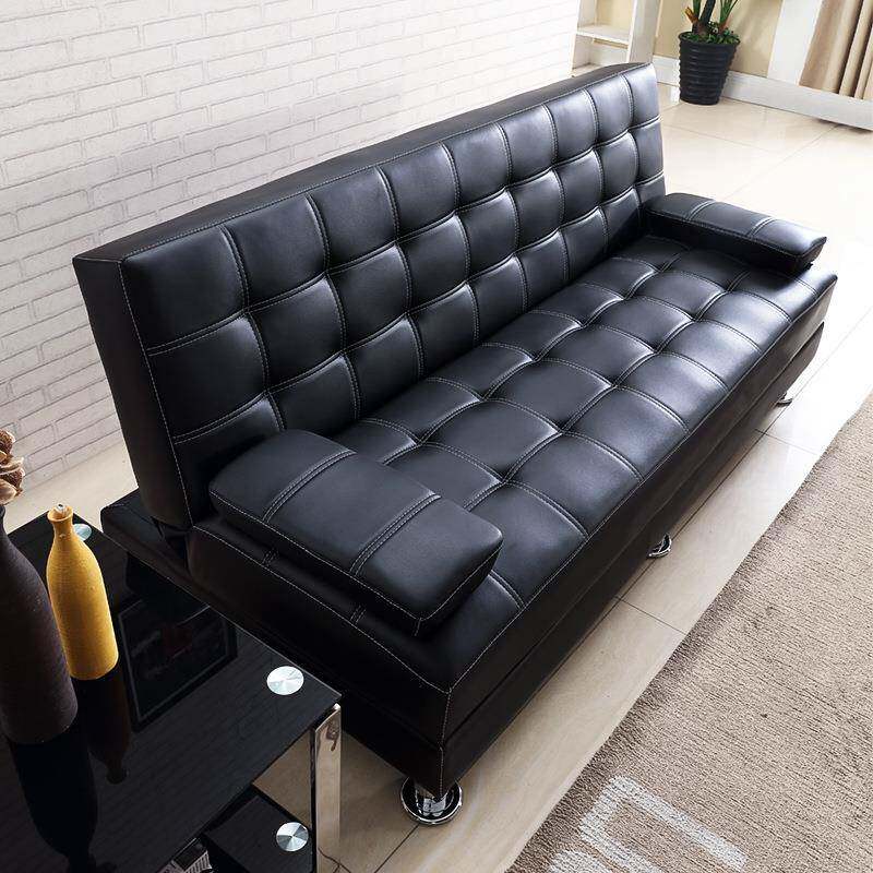 办公沙发简约现代折叠多功能三人位沙发床接待办公室沙发茶几组合