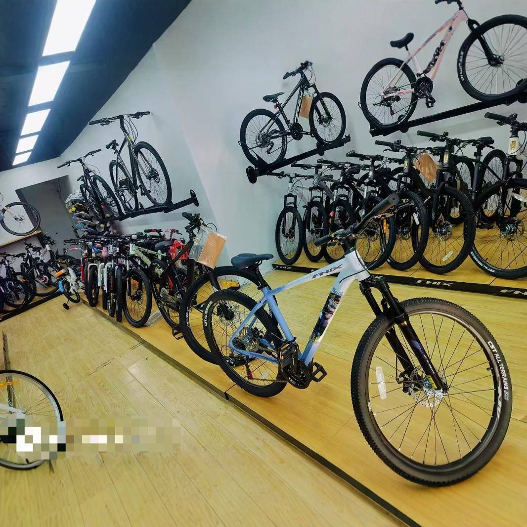 自行车展示台墙体展示架山地车公路车儿童车地台展台货架壁挂式