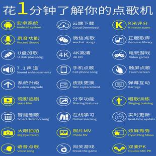 eVi业de7o 视易K3点歌机D60触摸屏专家庭多唱K73K米S网络KTV音响