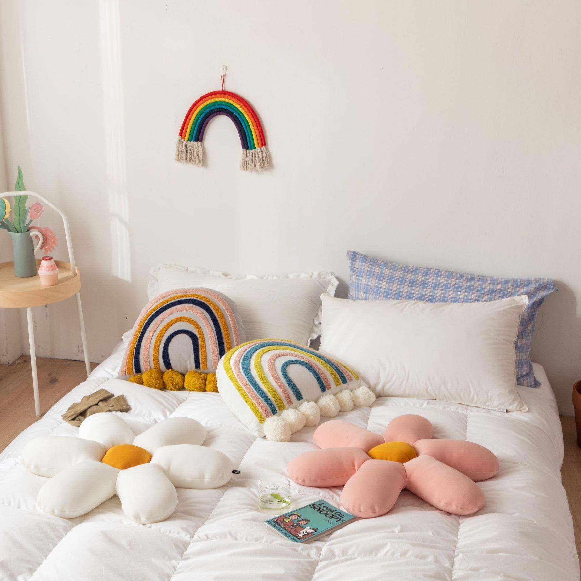 新品XC-007花朵抱枕靠垫儿异形坐垫沙发装童软饰搭配厂装家,居家布艺,抱枕被,淘宝优惠券,粉丝福利购,淘宝优惠卷