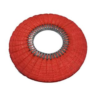 固锐上麻风浆轮直径380mm卫浴不锈钢打磨轮抛铜光WML波浪麻耐磨