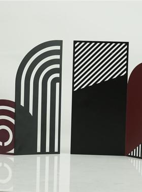 现代简金属屏风摆约家件厅电视柜样板046房书客房酒店居软装饰品