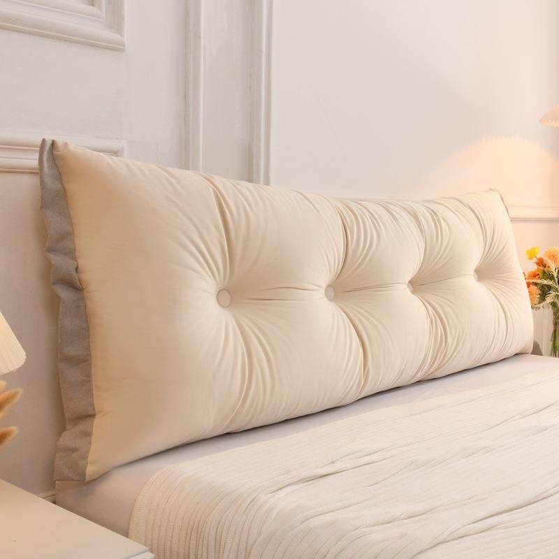 奶床风上靠枕卧室榻米床头软包靠垫香槟沙发大靠初晴背绑油带拆榻,居家布艺,抱枕被,淘宝优惠券,粉丝福利购,淘宝优惠卷