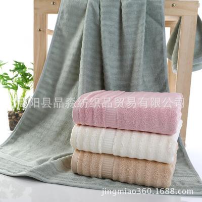 竹纤浴巾90*180加大提加花波浪厚UFZ纹浴巾吸水柔维软成人大浴巾