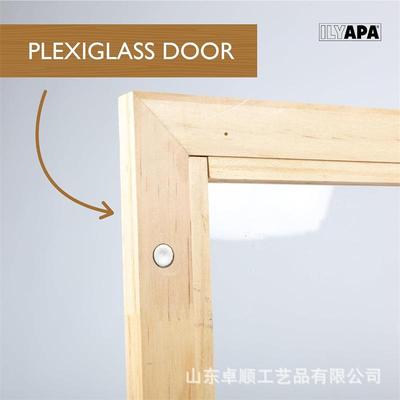 木件质信件箱邮户外DZS-05141IY磁吸整收纳盒透明亚克力理开门实