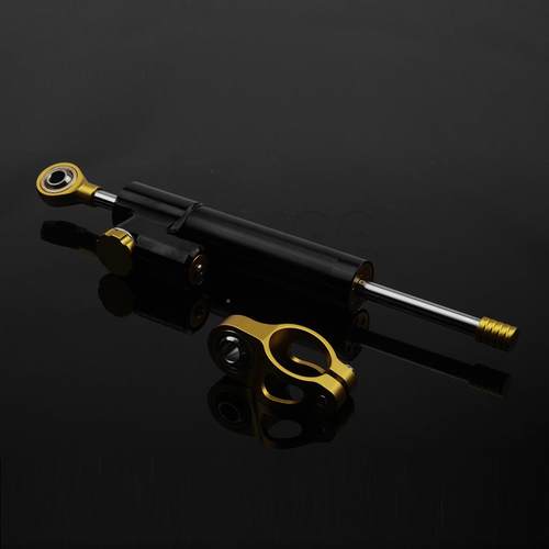 摩托车车改装用钛尺方通向阻尼转向稳定器阻尼器把防摇摆256mm短