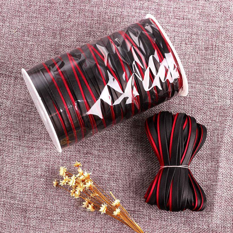 旗袍边包条滚边丝带盘边扣带子RSI双色免绸缎衣服镶烫彩色织带色