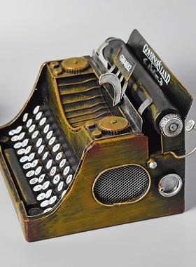 怀旧复古打字机摆件/创意铁RCH085艺装饰酒吧咖摄网影模道型具/厂