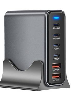 70W氮化镓PD充电46335W功能桌面适4配器140W器大功率多PD3.1充电器