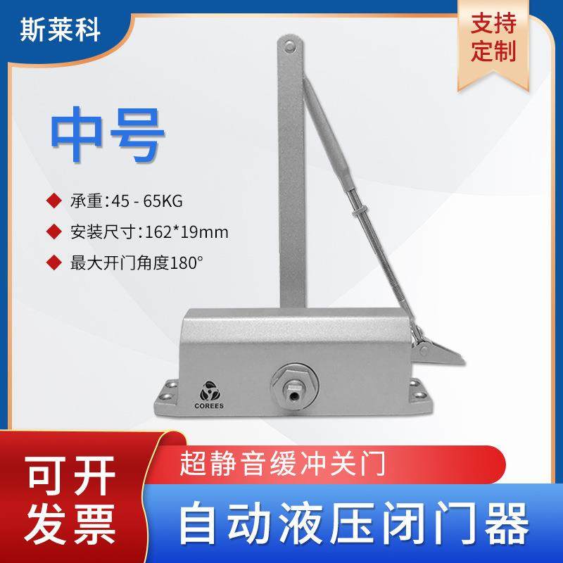 铝合金液压闭门器防火门自动闭门器小区出租屋关门回门现货中号,收纳整理,烫衣板及配件,淘宝优惠券,粉丝福利购,淘宝优惠卷