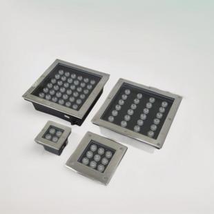 14年方形LED地埋灯4W9W12W24W36W广场防水不锈钢地埋灯
