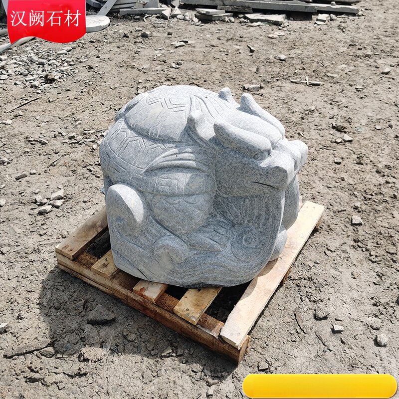 现货石雕青石石龟公园绿地雕刻金钱龟公园仿古石雕小龙龟雕塑摆件