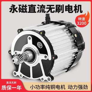 电动三轮车电机48v60v72v1500w高速永磁纯铜直流无刷马达