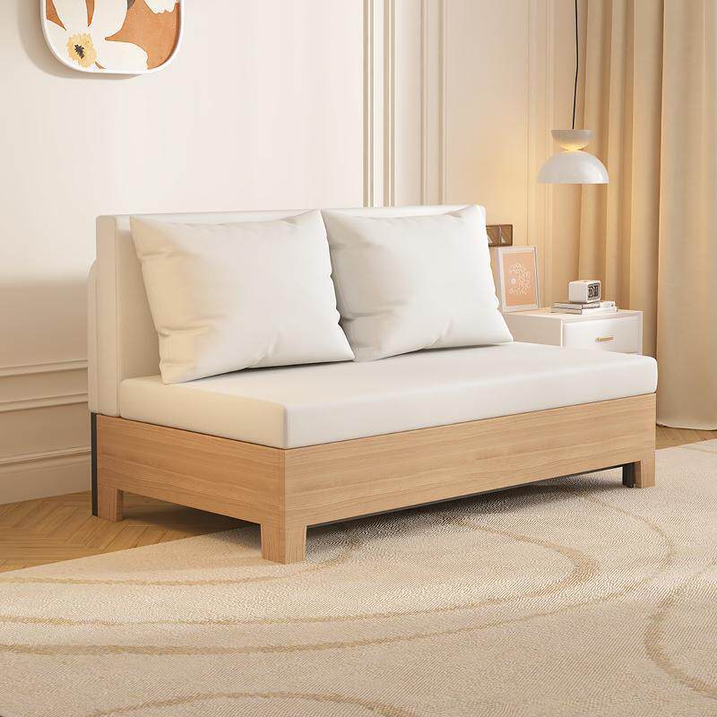 实木沙发床折叠两用2026新款多功能可以当床客厅小户型可伸缩变床