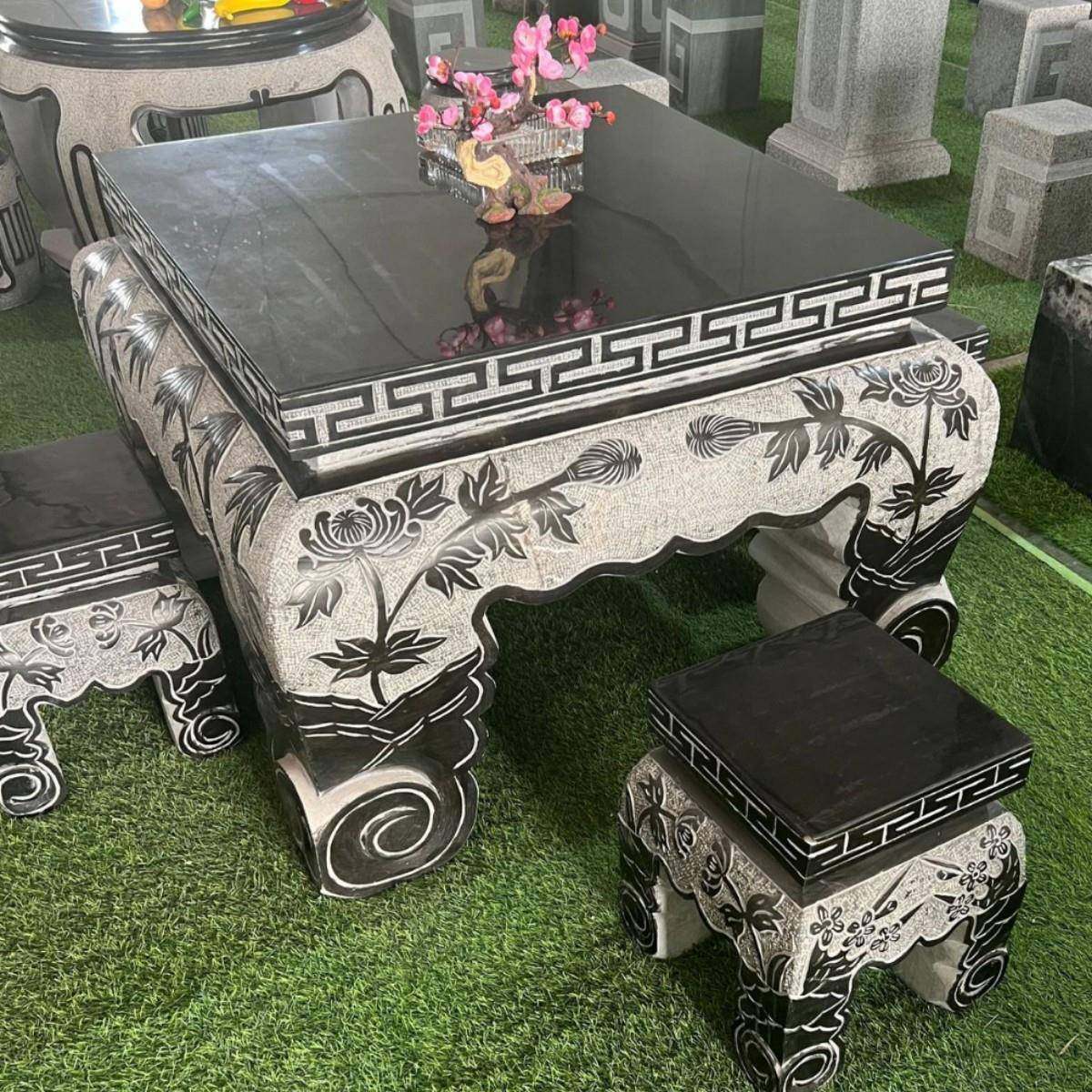 户外花岗岩大理石雕刻石桌凳中式圆形雕花石桌子青石仿古石桌椅,纺织面料/辅料/配套,纺织机械配件,淘宝优惠券,粉丝福利购,淘宝优惠卷