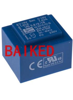 VB3,2/2/18BlockPCB变压器输入230V2路输出18V3.2VA原装