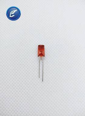 5mm内凹无边透明红发红深圳led灯珠短脚红色发光二极管指示灯