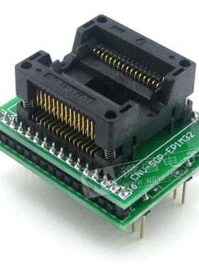 SOP32转DIP32编程座测试座OTS-32-1.27-16带板IC引脚间距1.27mm
