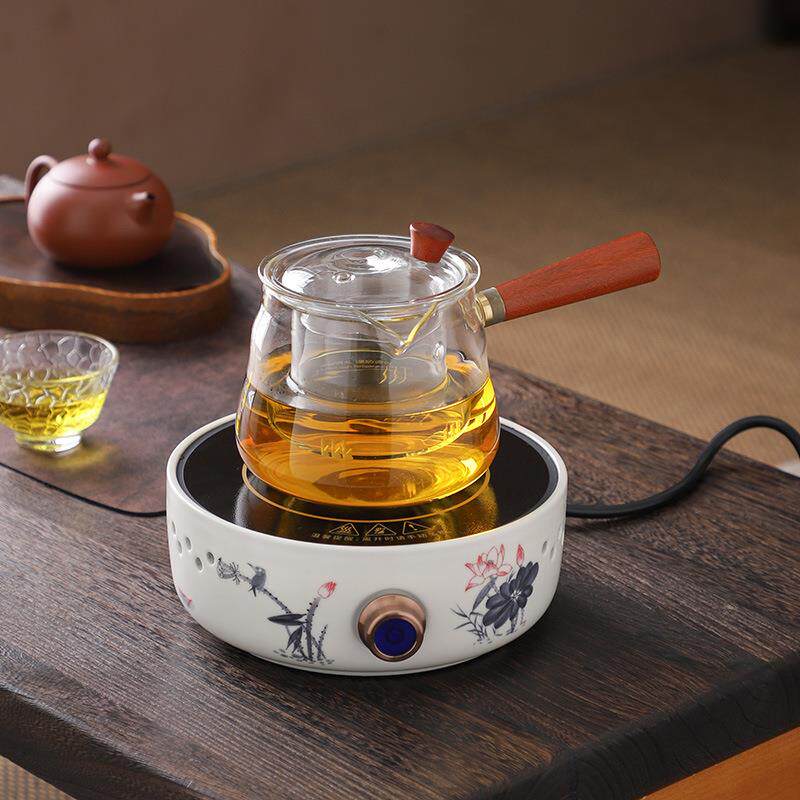 耐高温玻璃煮茶壶电陶炉煮茶器套装家用烧茶壶小型办公提梁烧水壶