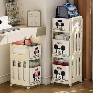 小推车置物架桌下书架学生书包架可移动家居收纳柜办公室放包神器