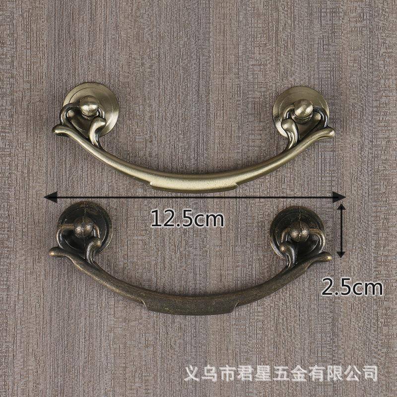 锌合金欧式红桃木抽屉拉手简约衣橱柜把手家具五金拉手