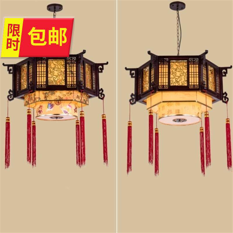 餐馆酒6楼茶室吊灯创意个性家具店家用中式灯笼吊灯过道商用家具