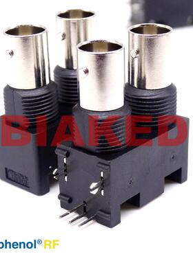 031-70505同轴RF直角BNC连接器母座75欧姆黑色射频微波通信