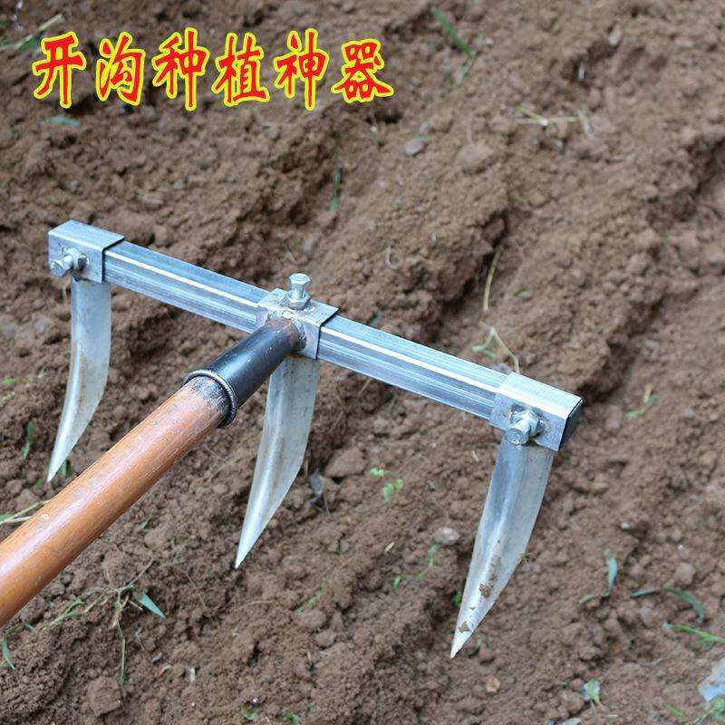 种大蒜专用工具打眼机小型开沟机松土培土种菜花生玉米种植神器
