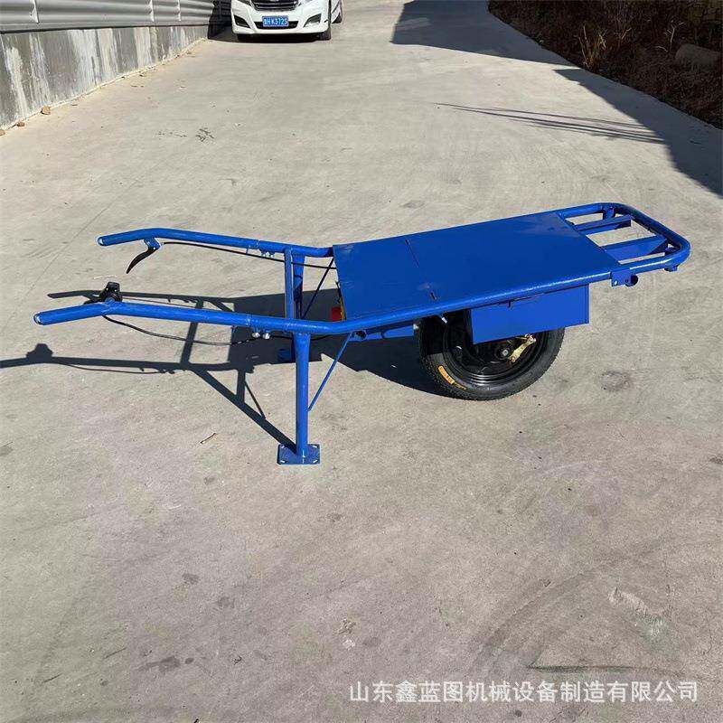 电动手把调速两轮平板搬运车工地用拉砖水泥上料载重王手推车