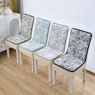 新款直背全包防猫抓椅子套罩四季通用保护套坐垫靠背一体餐桌椅套