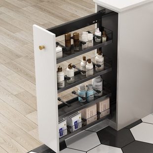 200小柜体拉篮多功能浅柜抽屉式高柜加深250窄柜3层2层侧装调味篮