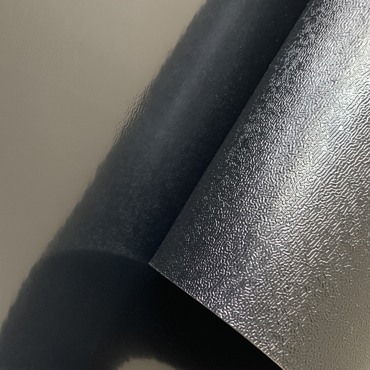 实色黑磨砂压纹PVC软玻璃家居圆桌台布黑色餐桌桌垫餐椅茶几防水