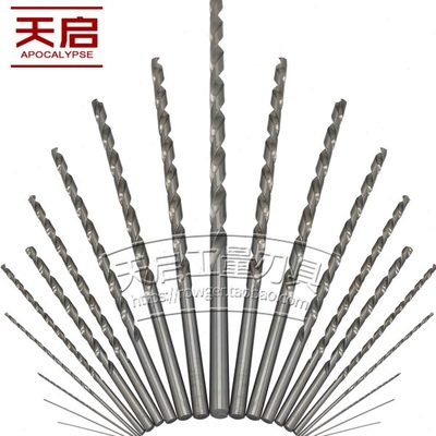 白钢HSS直柄加长麻花钻头高速钢金属开孔钻咀特长18.5 19 19.5 20