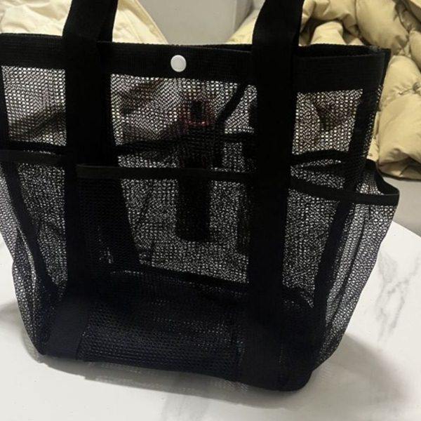 日韩镂空洗漱包纯色多层旅行外带饭盒便当收纳袋健身沐浴便携单包