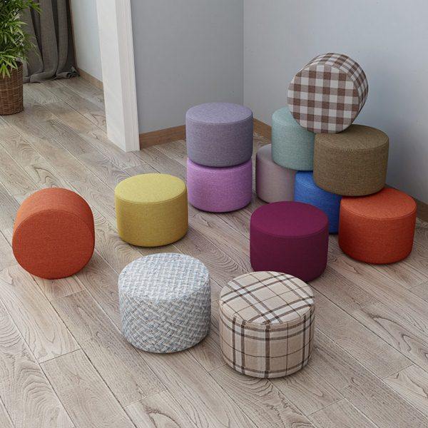 小椅子圆凳家用客厅儿童沙发凳布艺小板小凳子凳矮凳网红懒人,住宅家具,矮凳,淘宝优惠券,粉丝福利购,淘宝优惠卷