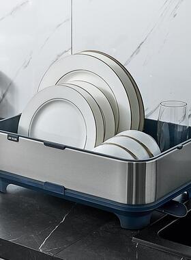 A9LJAH不锈钢厨房碗架沥水架水槽滤水篮置物架碗碟筷餐具碗筷收纳