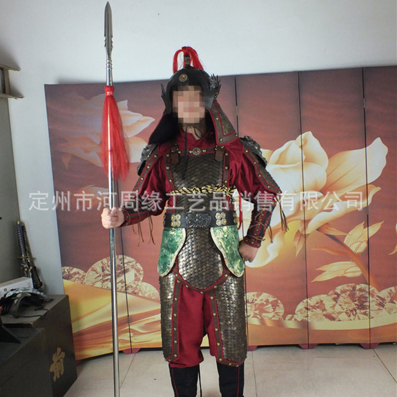 中国古代盔甲 古装盔甲演出服士兵出征铠甲舞台影视道具表演服装