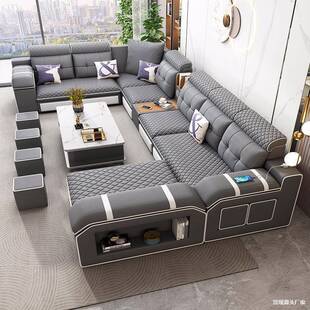 沙发123组合三件套卧室简约现代大小拆洗转角贵妃客厅布艺沙发
