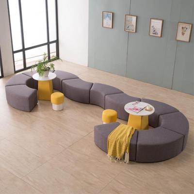 图书馆幼儿园培训班早教中心琴行舞蹈班大厅等候区休息区沙发组合