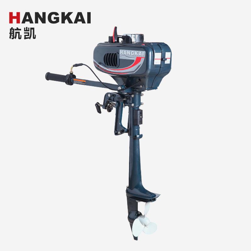 航凯两冲程3.5马力水冷船外机舷外机船挂机船用马达推进器