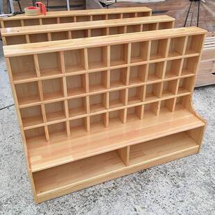 幼儿园木质组合柜区域柜书包柜玩具储物柜儿童柜子