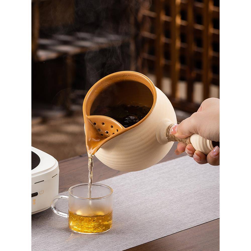 新款网红围炉煮茶罐罐茶壶家用室内自动电陶炉烤奶烤枣煮茶器套装