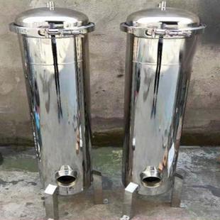 大流量单袋式滤芯立式大白瓶304不锈钢自来水过滤器