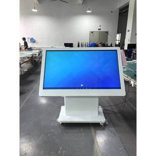 万马55寸立式 旋转网络广告机旋转横屏触摸一体机高清智能查询机