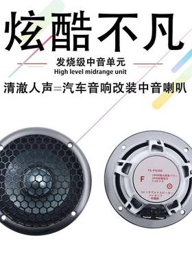 汽车音响FX300中置喇叭2寸中音喇叭3寸中音喇叭三分频喇叭中音