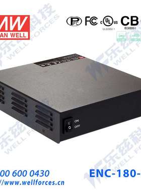ENC-180-12 172.8W 14.4V12A明纬桌式带电池保护铅酸电池充电器
