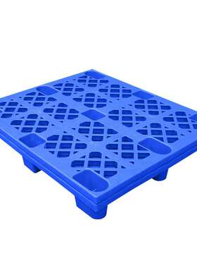 蓝色1311单面塑料托盘塑胶卡板货物垫仓板地台板1300*1100*145mm