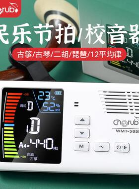 小天使WMT-565B民乐节拍器调音器二胡古筝琵琶古琴专用充电校音器