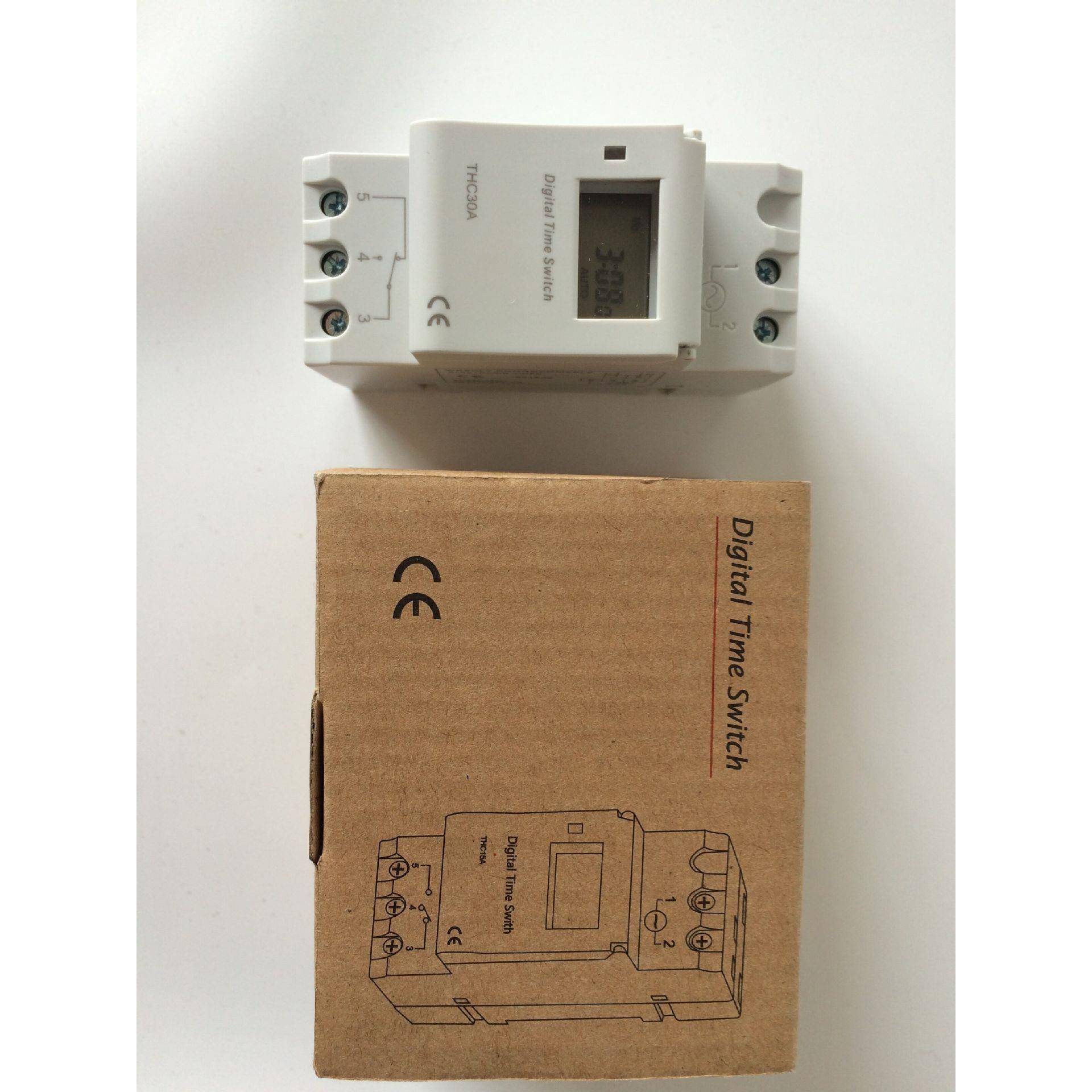 THC15A微电脑时控开关 配电箱用导轨式定时器220V/24V/12V/110V图片
